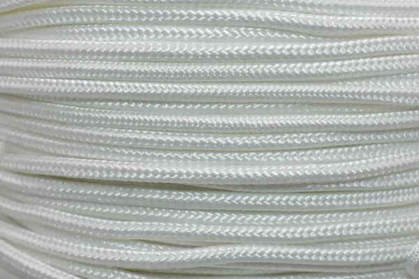 Rope | Polyester (PES) | Braided | White | 7 mm| Impregnated | Garden | Sport